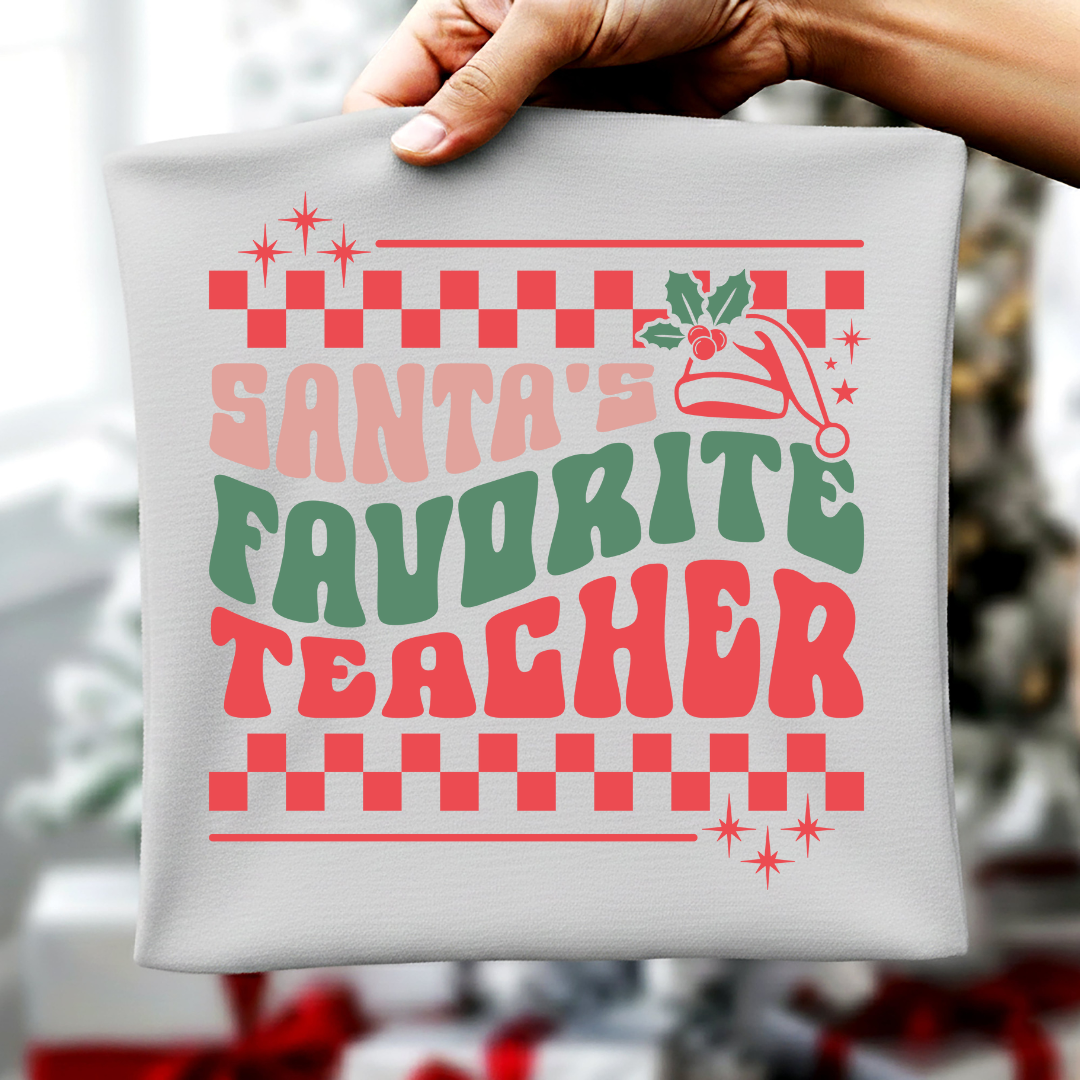Santa's Favorite Teacher -Checkers