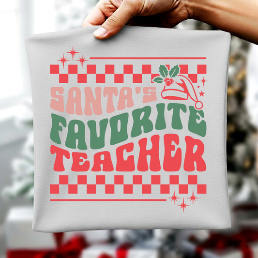 Santa's Favorite Teacher -Checkers