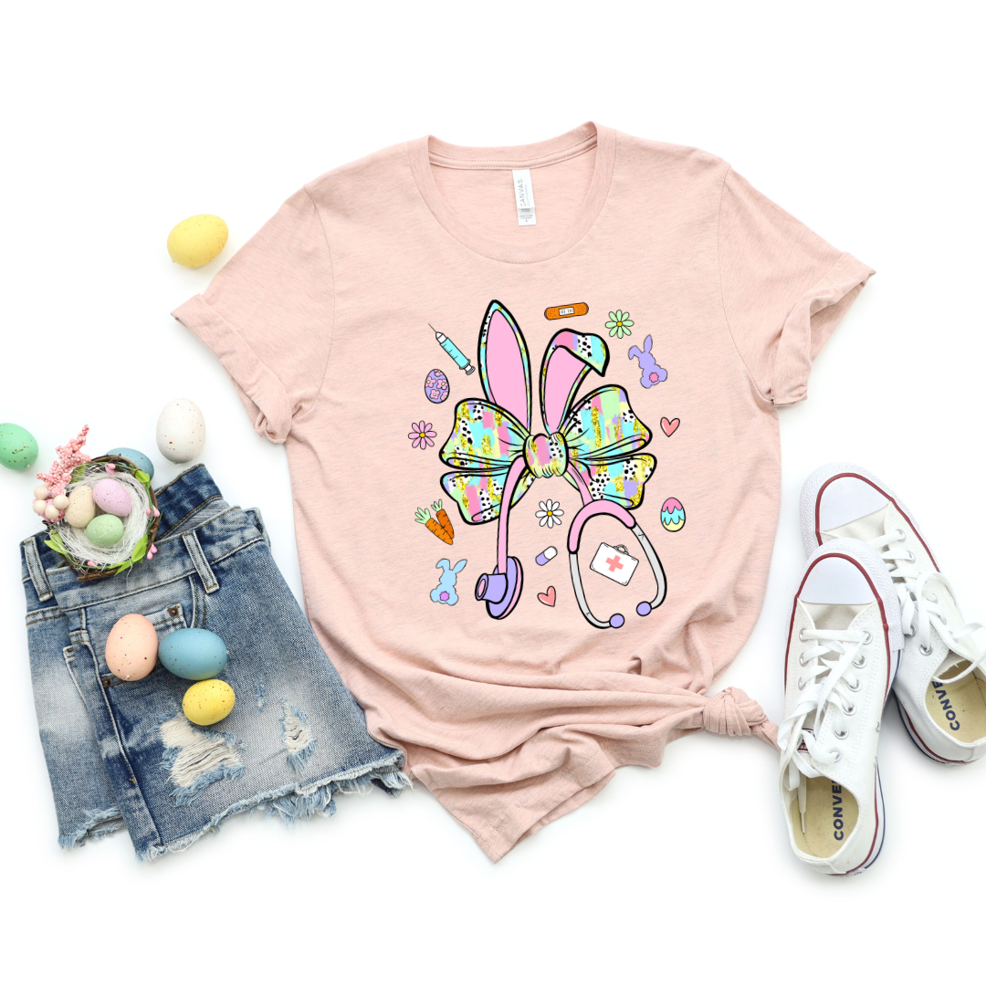 Easter Nurse Stethoscope T-shirt