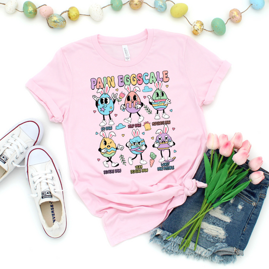 Pain Eggscale Nurse Easter Bunny T-shirt