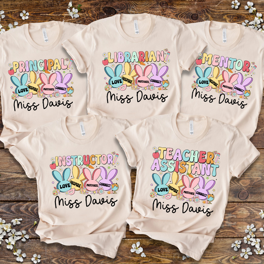 Personalized Bunny Easter T-shirt