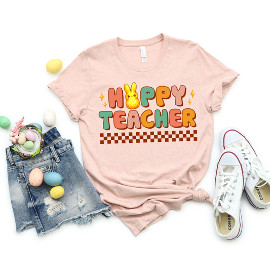 Hoppy Teacher Checker T-shirt