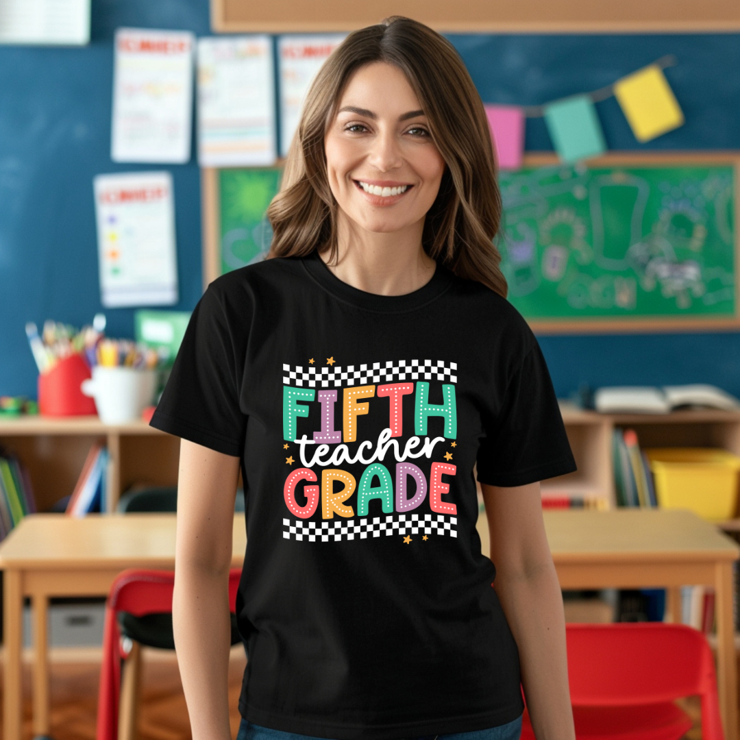 Dots and Checkers Grade Level Shirts