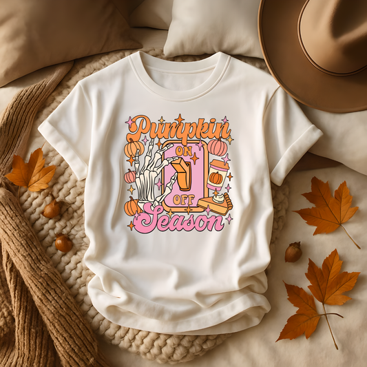 Pumpkin Season- On, Off Fall T-shirt