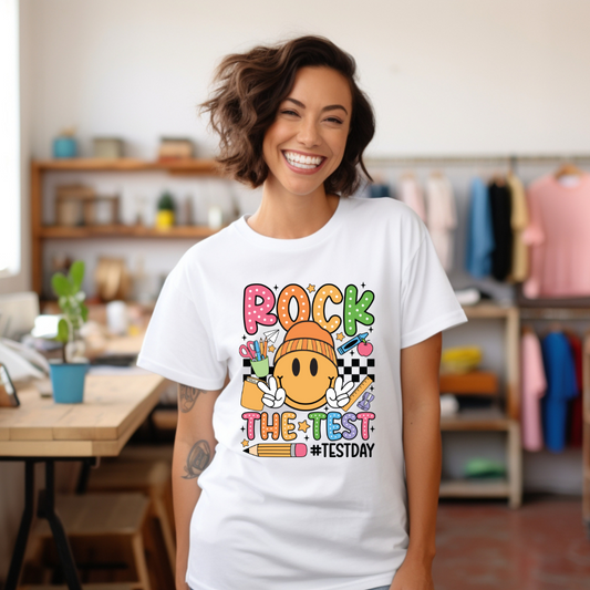 Rock the Test -Dots and Smiley Face