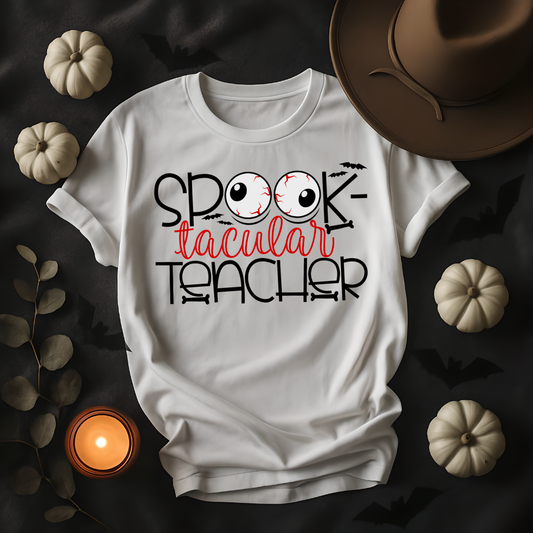 Spook-tacular Teacher Halloween T-shirt